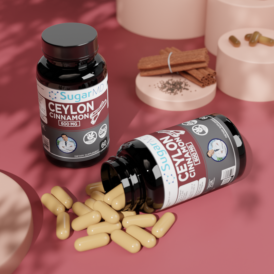 SugarMD Ceylon Cinnamon - 60 Capsules