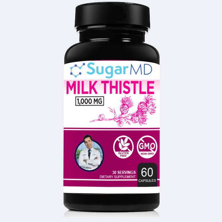 SugarMD Milk Thistle 1000 MG - 60 Capsules
