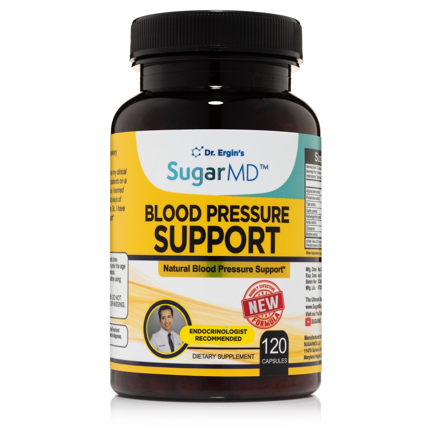 SugarMD Blood Pressure Support - 120 Capsules