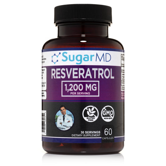 SugarMD Resveratrol 1200MG - 60 Capsules