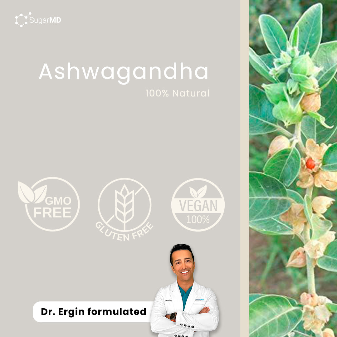 SugarMD Ashwagandha Extract 1000 MG – 60 Capsules