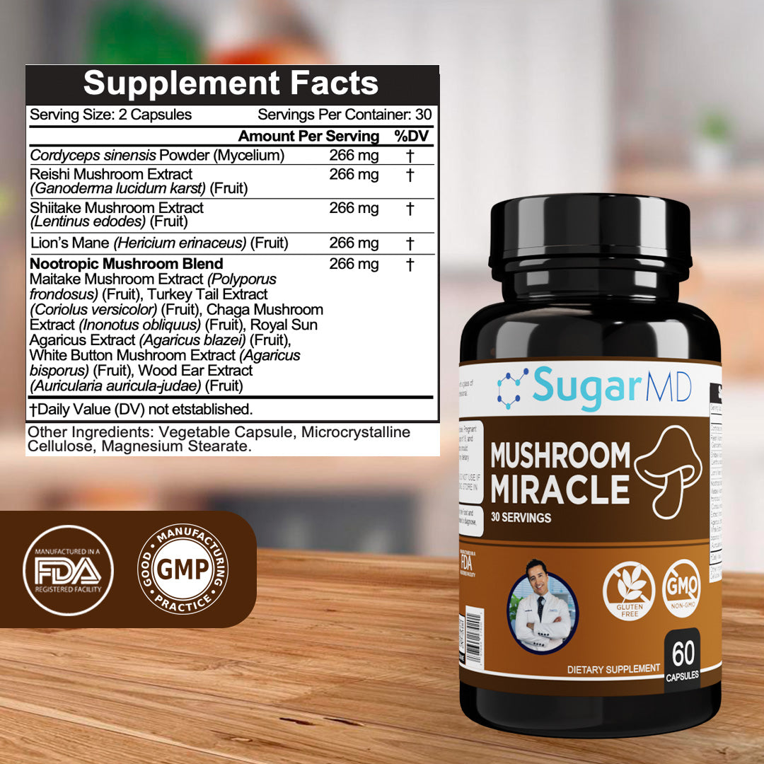 SugarMD Mushroom Miracle 60 Capsules