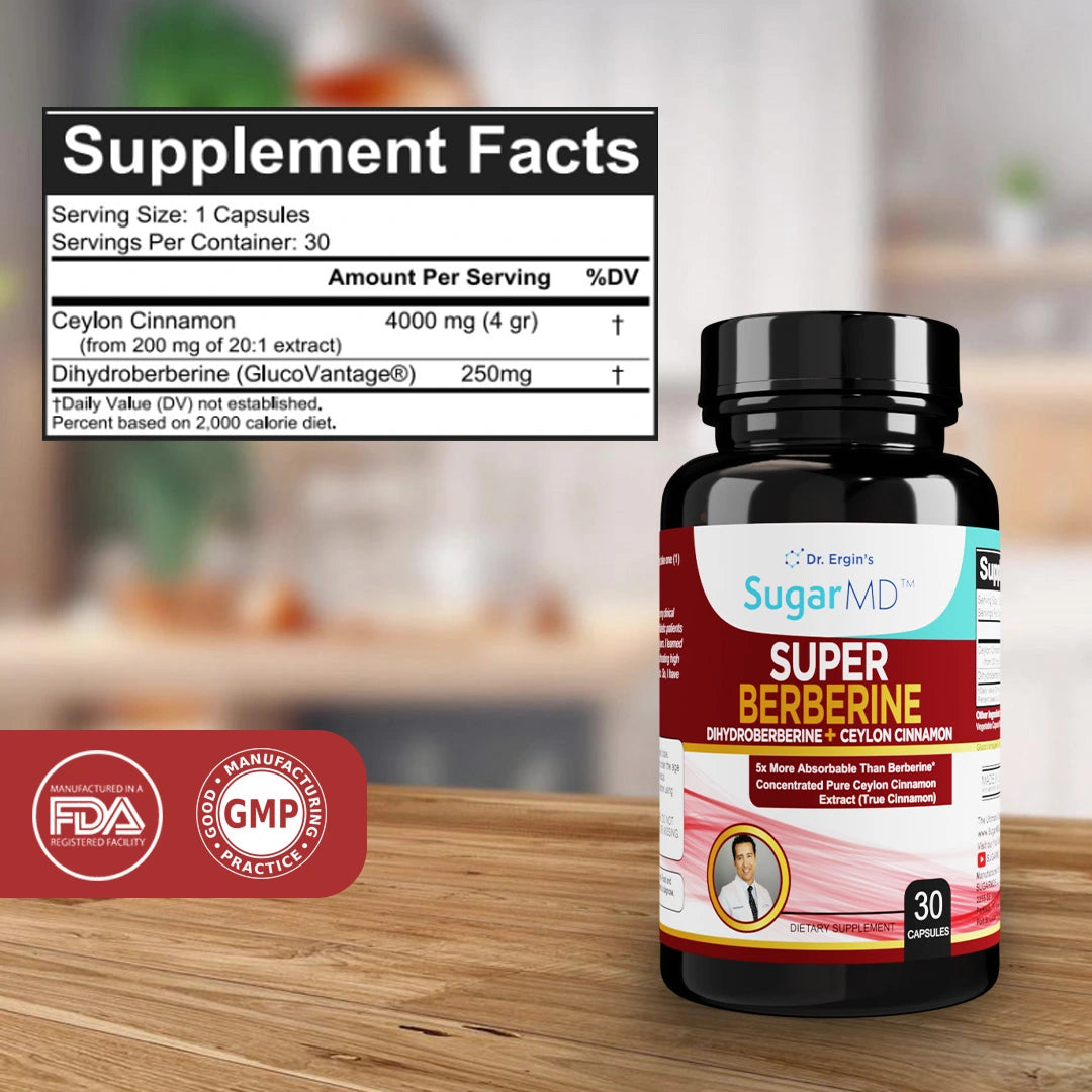 Sugar MD Super Berberine 30 Capsules